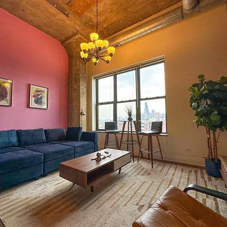 Modern loft in Downtown Chicago with an Amazing city skyline view Zewnętrze zdjęcie
