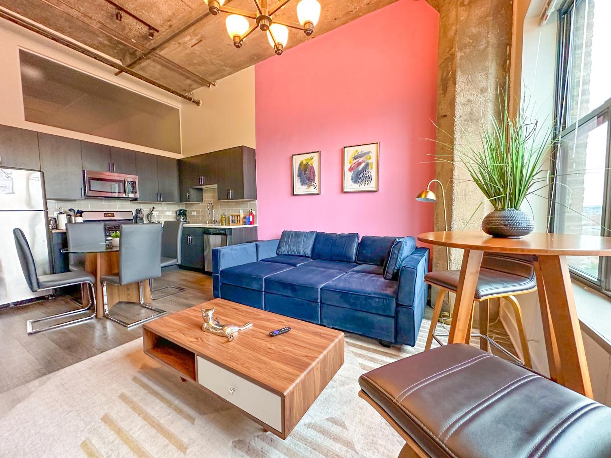 Modern loft in Downtown Chicago with an Amazing city skyline view Zewnętrze zdjęcie