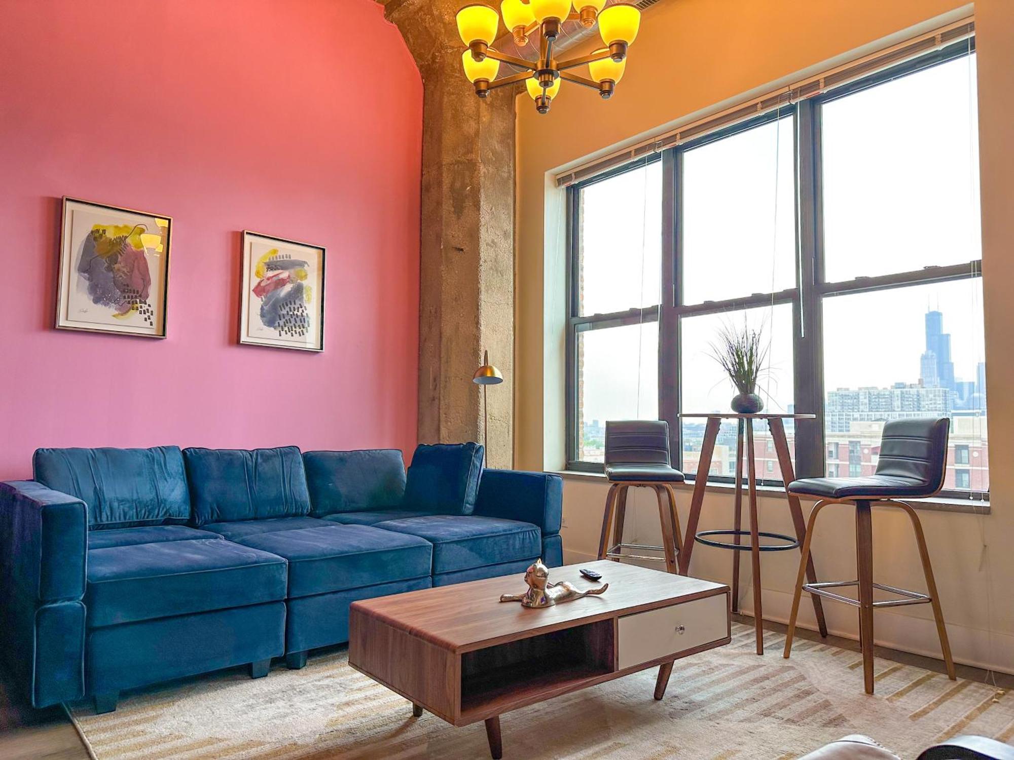 Modern loft in Downtown Chicago with an Amazing city skyline view Zewnętrze zdjęcie