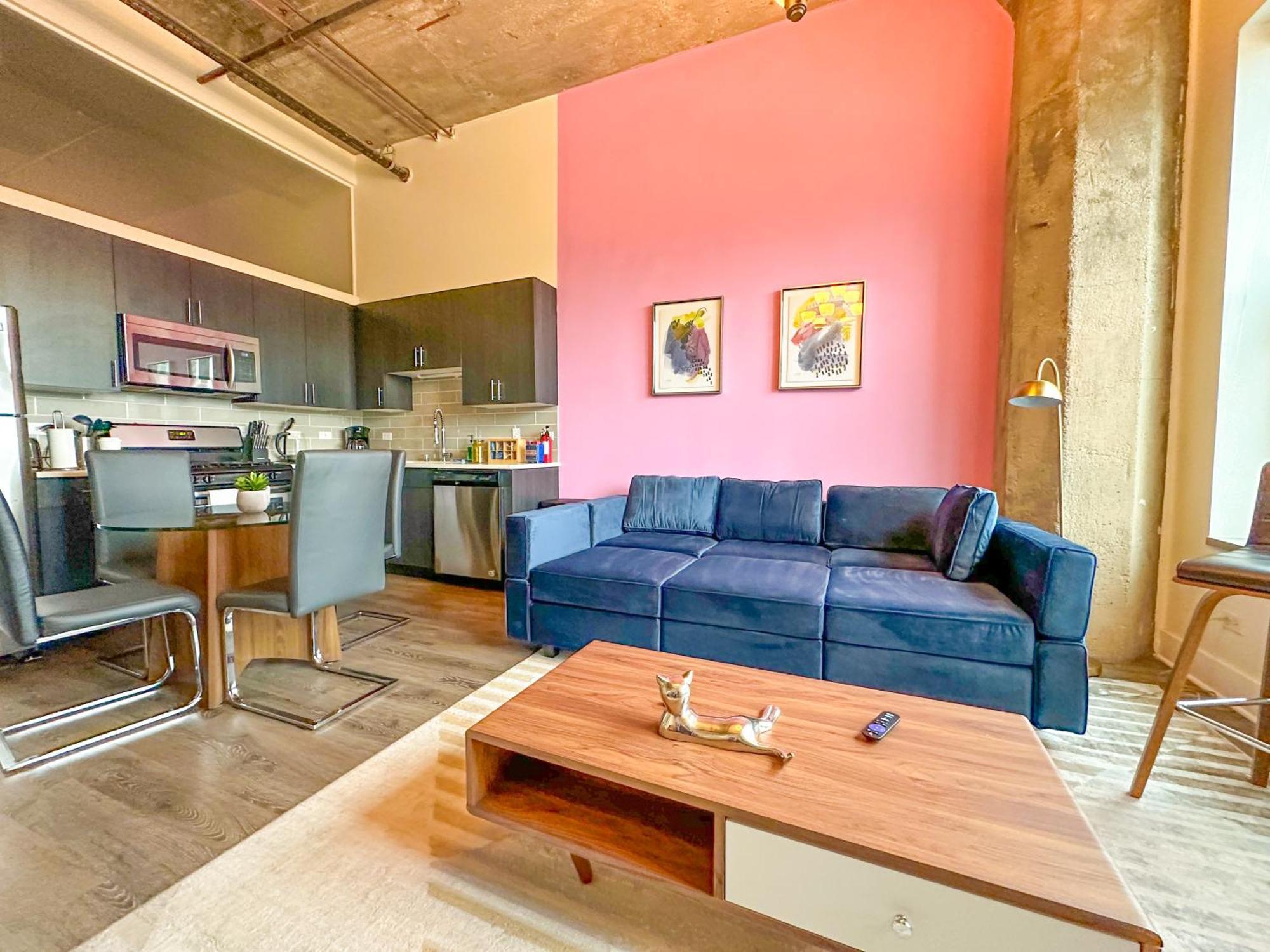 Modern loft in Downtown Chicago with an Amazing city skyline view Zewnętrze zdjęcie